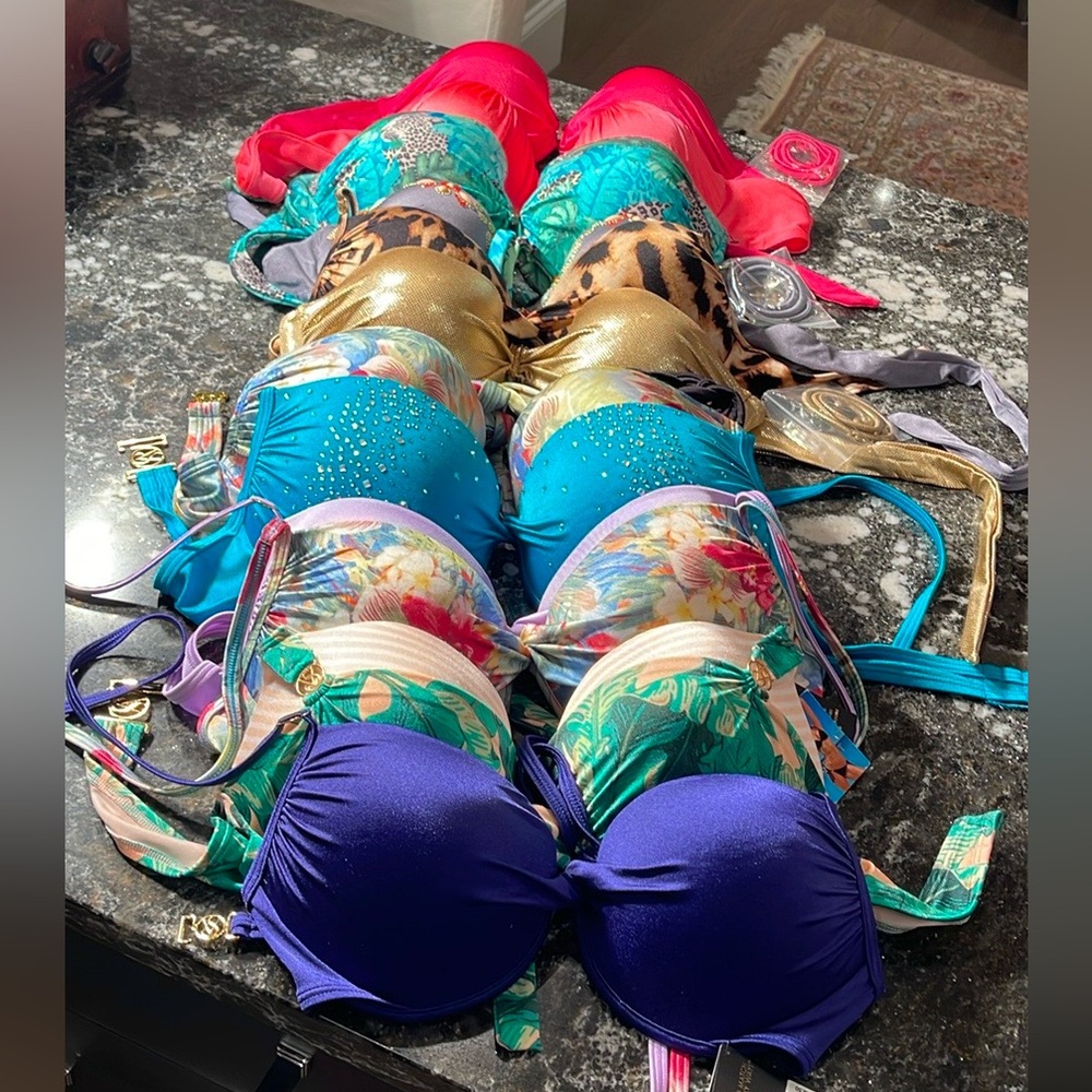 Everything I have in Victoria Secret 36D tops bandeau bombshell halter tops